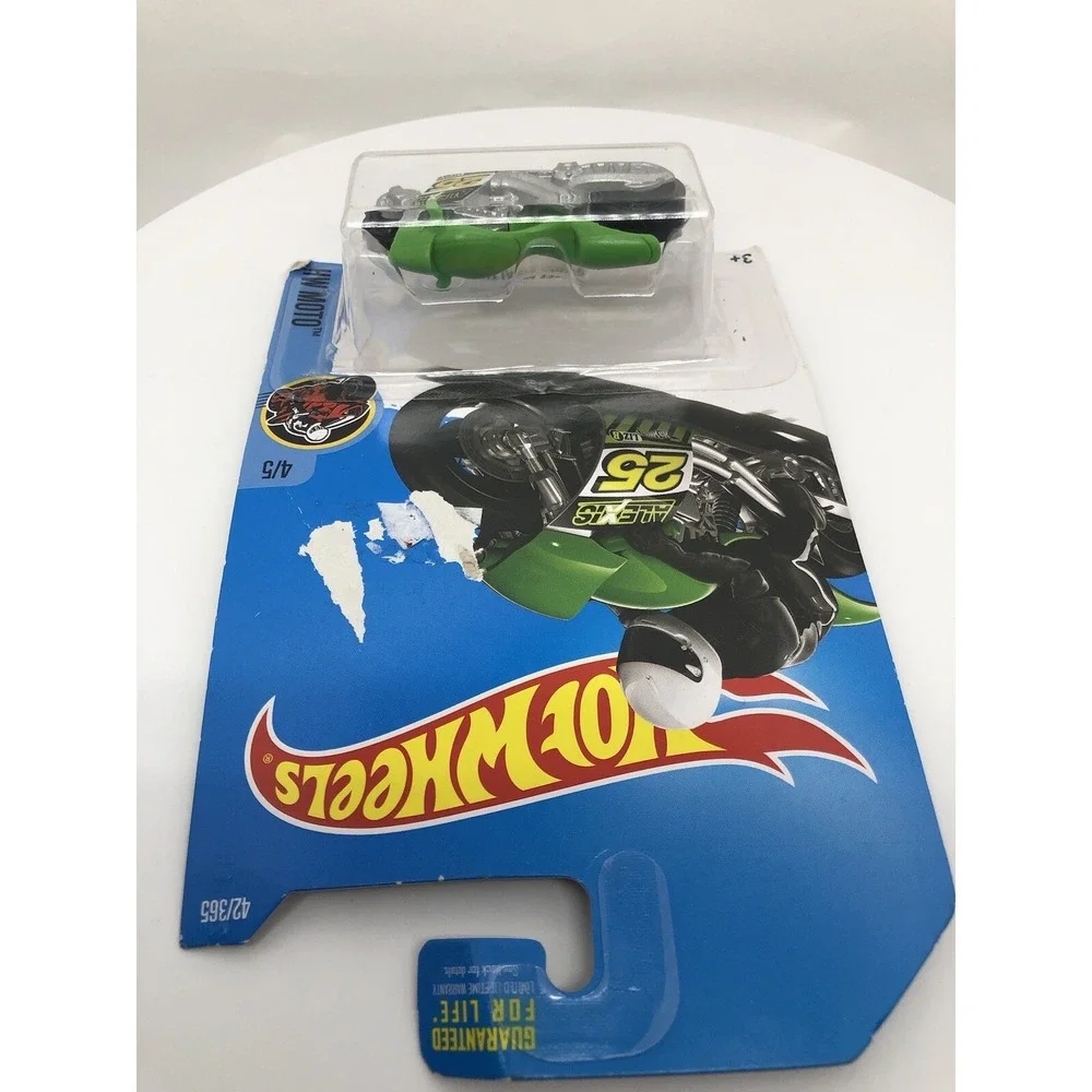 Hot Wheels HW Moto 4/5 Street Stealth‎ 136/365 Motorcycle Green, New Green Bike